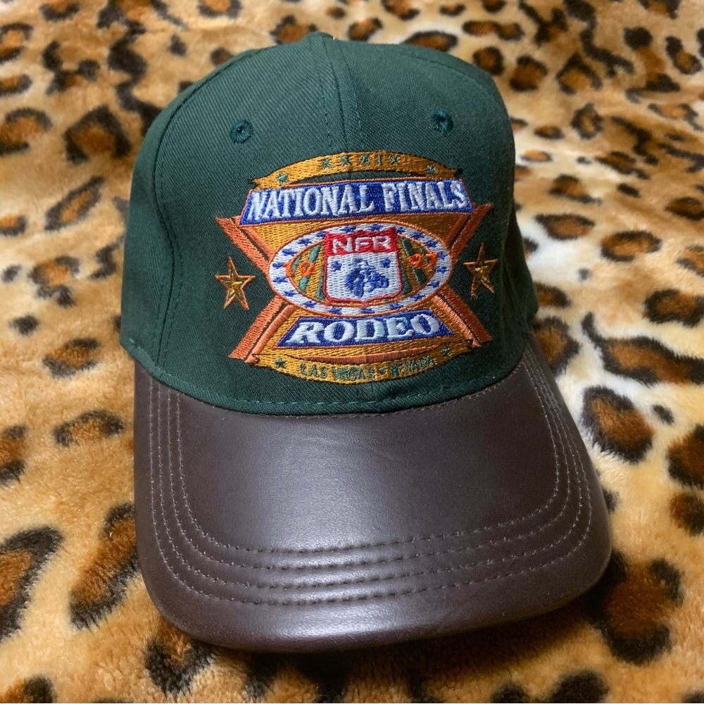 NFR 1997 Las Vegas rodeo hat green